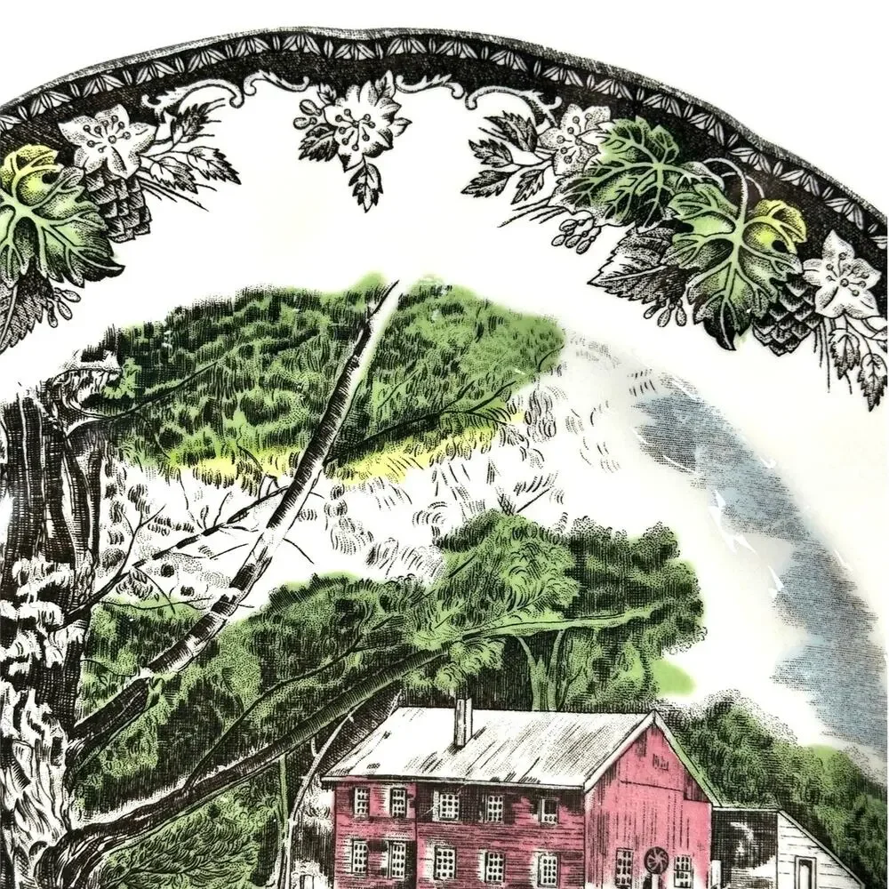 Johnson Bros Friendly Village England Vintage The Old Mill Plate-10.5